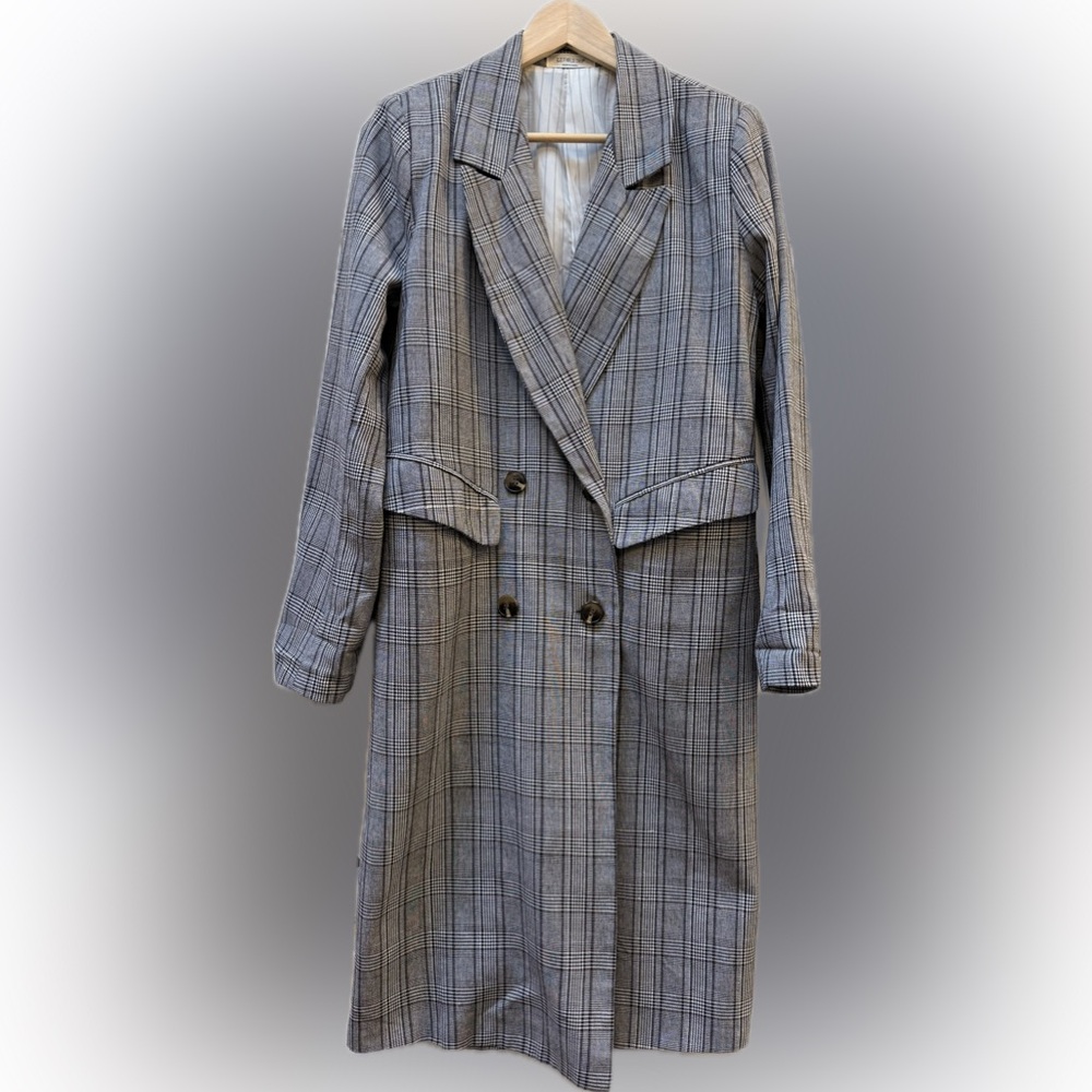 Maxi Plaid Blazer - Picture 2 of 10